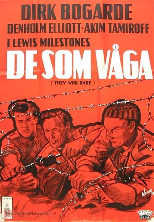 They Who Dare - Swedish Movie Poster