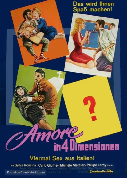 Amore in quattro dimensioni - German Movie Poster