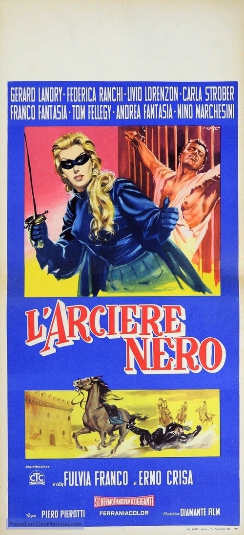 L&#039;arciere nero - Italian Movie Poster