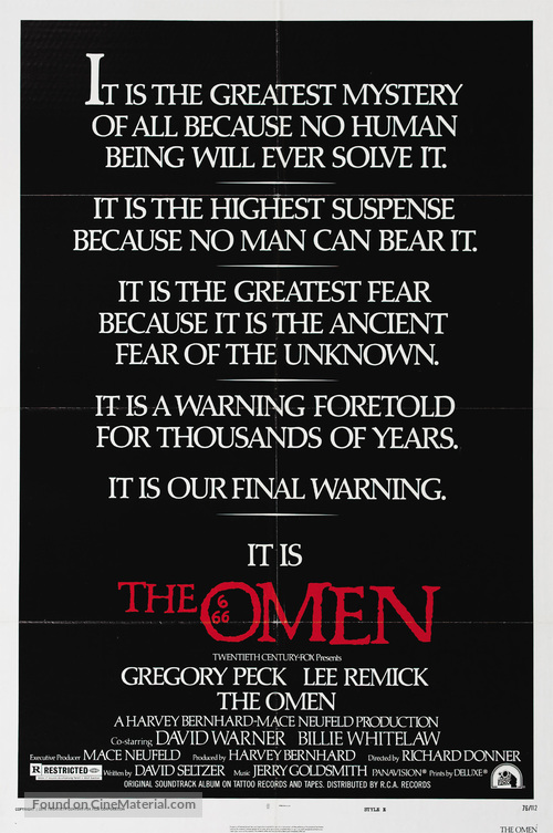 The Omen - Movie Poster