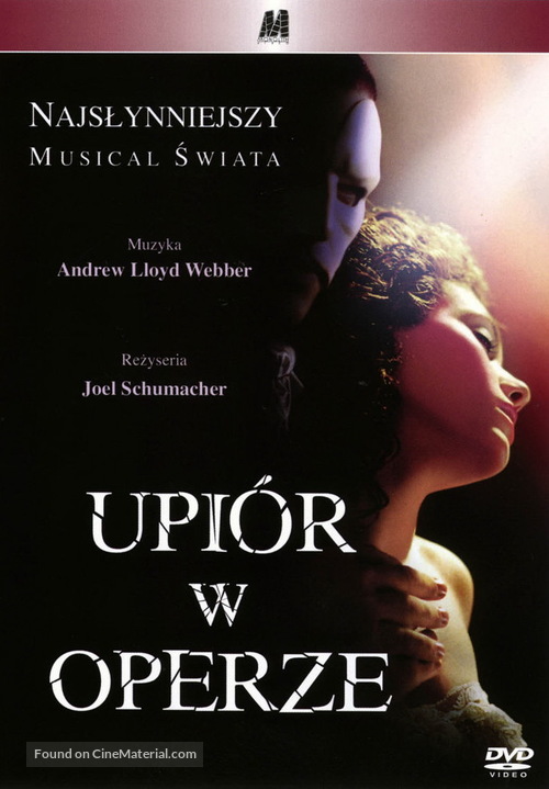 The Phantom Of The Opera - Polish DVD movie cover