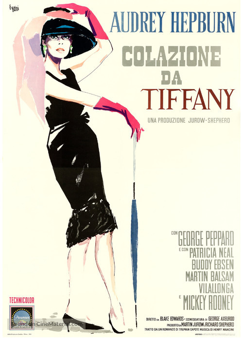 Breakfast at Tiffany&#039;s - Italian Movie Poster