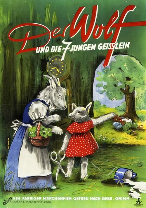 Der Wolf und die sieben jungen Gei&szlig;lein - German Movie Poster