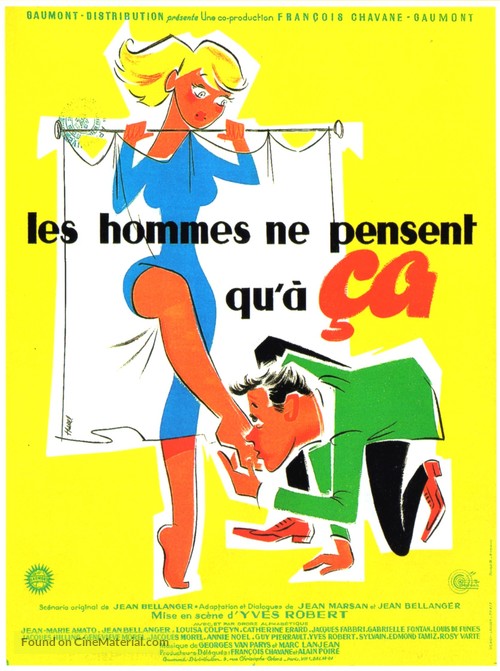 Hommes ne pensent qu&#039;&agrave; &ccedil;a, Les - French Movie Poster