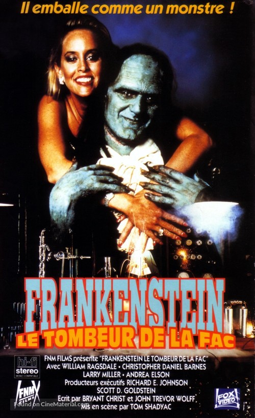 Frankenstein: The College Years - French VHS movie cover