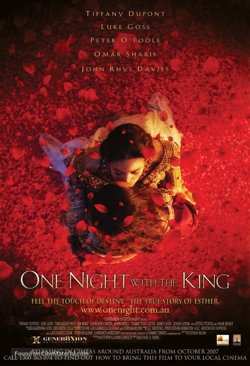 One Night with the King - Australian Movie Poster