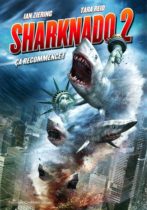 Sharknado 2: The Second One - French DVD movie cover