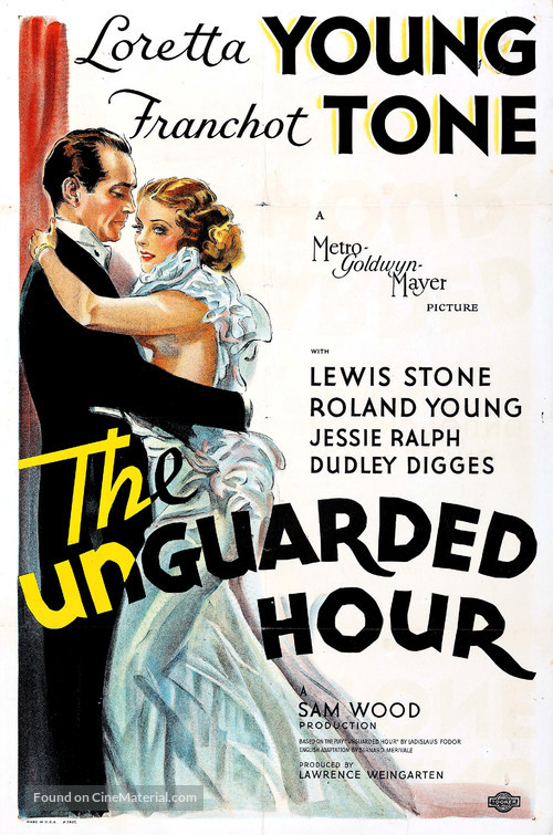 The Unguarded Hour - Movie Poster
