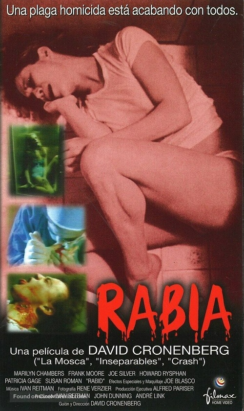 Rabid - Spanish VHS movie cover