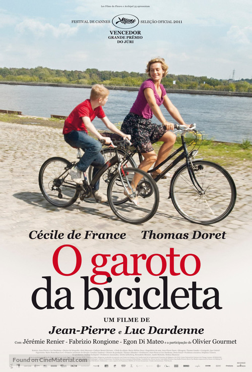 Le gamin au v&eacute;lo - Brazilian Movie Poster