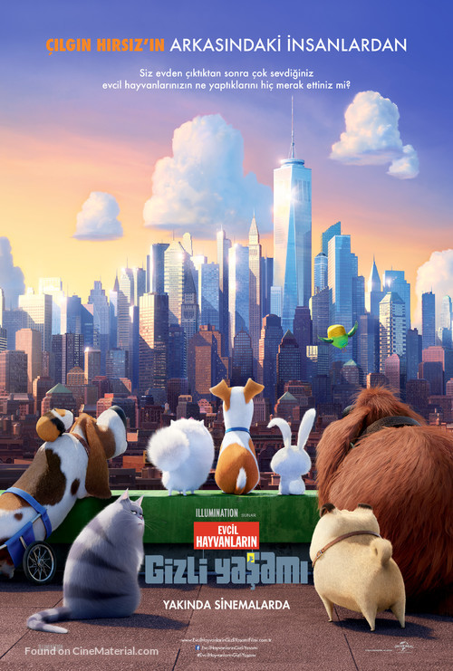 The Secret Life of Pets - Turkish Movie Poster