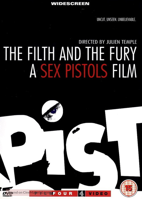 The Filth and the Fury - British DVD movie cover