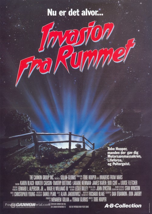 Invaders from Mars - Danish Movie Poster