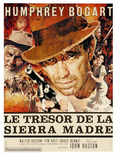 The Treasure of the Sierra Madre - French Movie Poster
