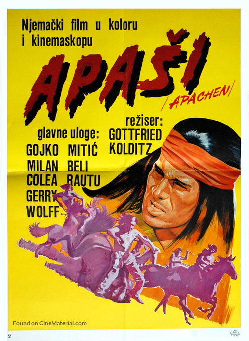 Apachen - Yugoslav Movie Poster
