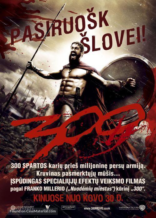 300 - Lithuanian Movie Poster