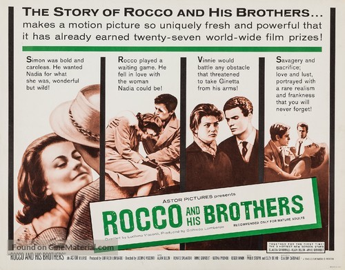 Rocco e i suoi fratelli - Movie Poster