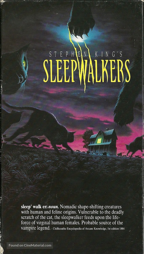 Sleepwalkers - VHS movie cover