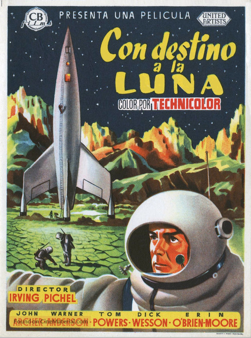 Destination Moon - Spanish Movie Poster