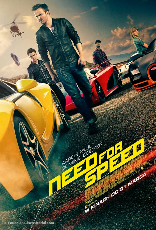 Need for Speed - Polish Movie Poster