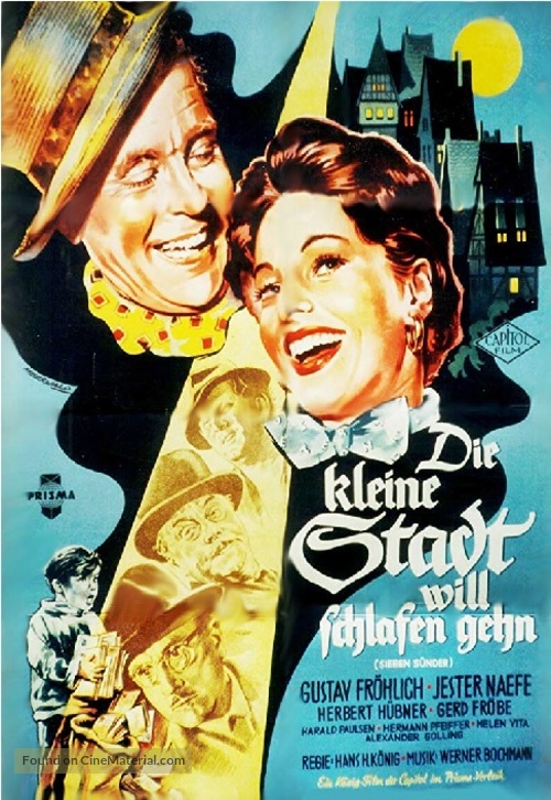 Die kleine Stadt will schlafen gehen - German Movie Poster