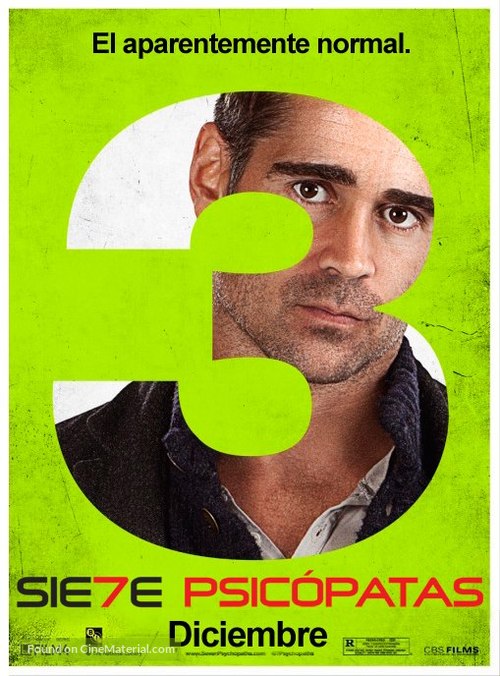 Seven Psychopaths - Uruguayan Movie Poster