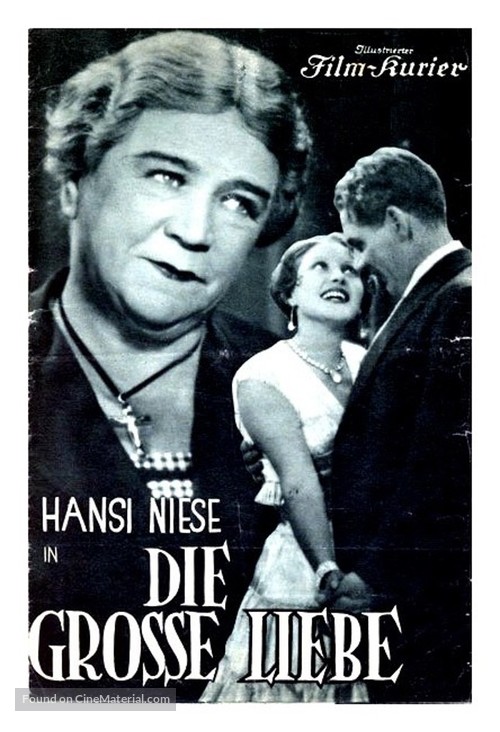 Die gro&szlig;e Liebe - Austrian Movie Poster