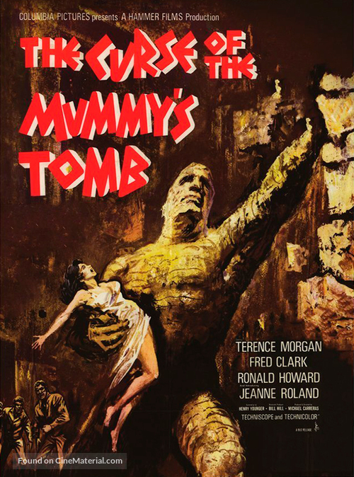 The Curse of the Mummy&#039;s Tomb - British Movie Cover