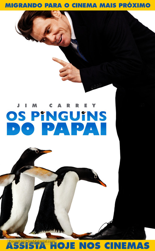 Mr. Popper&#039;s Penguins - Brazilian Movie Poster