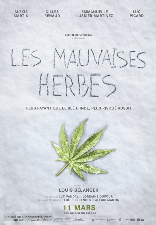 Les mauvaises herbes - Canadian Movie Poster