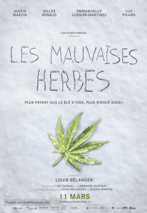 Les mauvaises herbes - Canadian Movie Poster