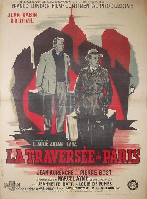 La travers&eacute;e de Paris - French Movie Poster