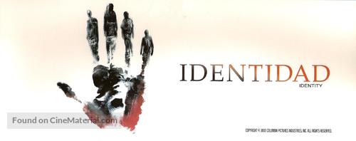Identity - Argentinian Movie Poster