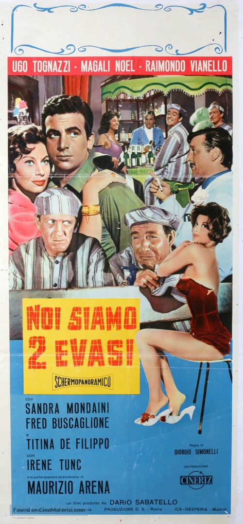 Noi siamo due evasi - Italian Movie Poster