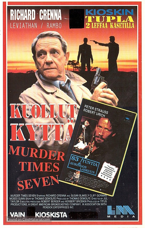 Murder Times Seven - Finnish VHS movie cover