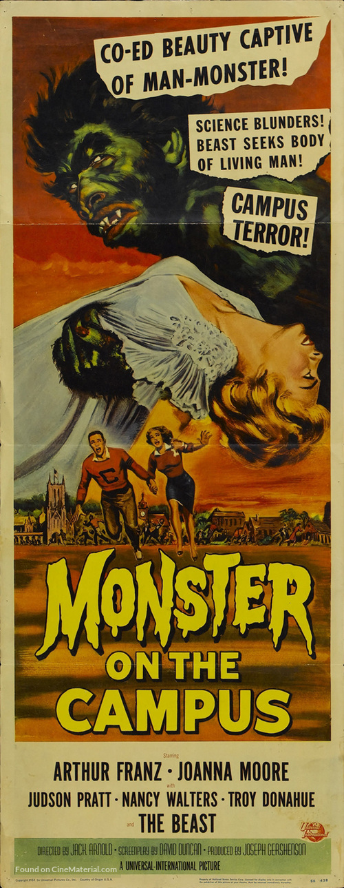 Monster on the Campus - Movie Poster