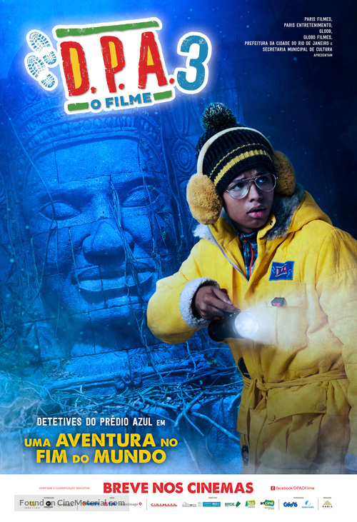 Detetives do Pr&eacute;dio Azul 3: Uma Aventura no Fim do Mundo - Brazilian Movie Poster