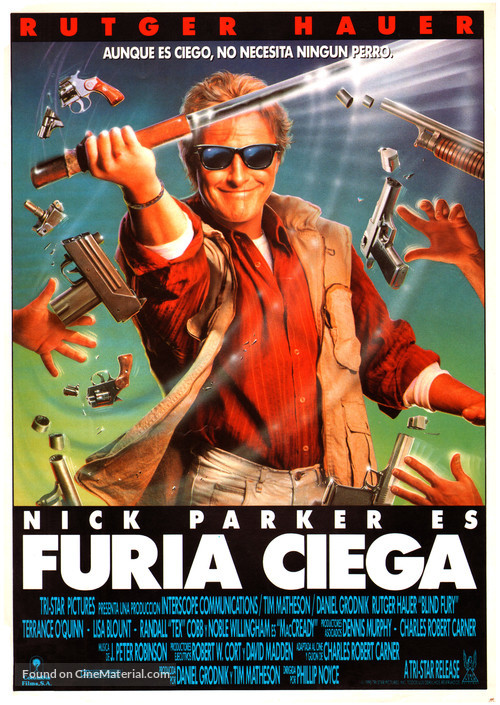 Blind Fury - Spanish Movie Poster