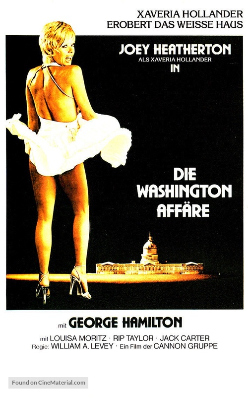 The Happy Hooker Goes to Washington - German VHS movie cover