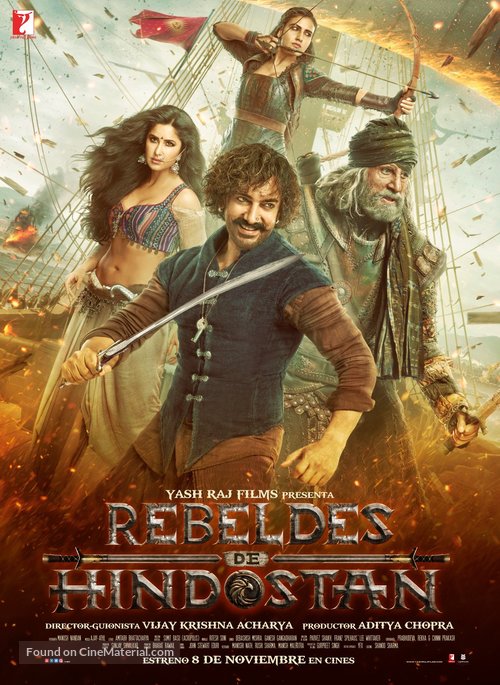 Thugs of Hindostan - Spanish Movie Poster