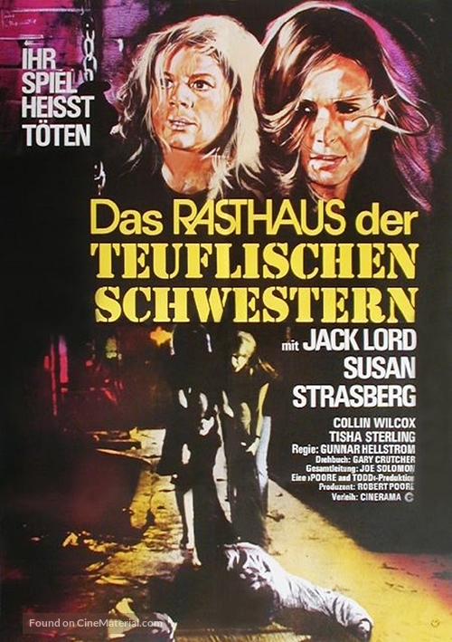 The Name of the Game Is Kill - German Movie Poster