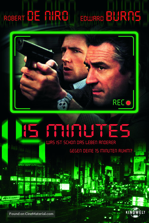 15 Minutes - German Movie Poster