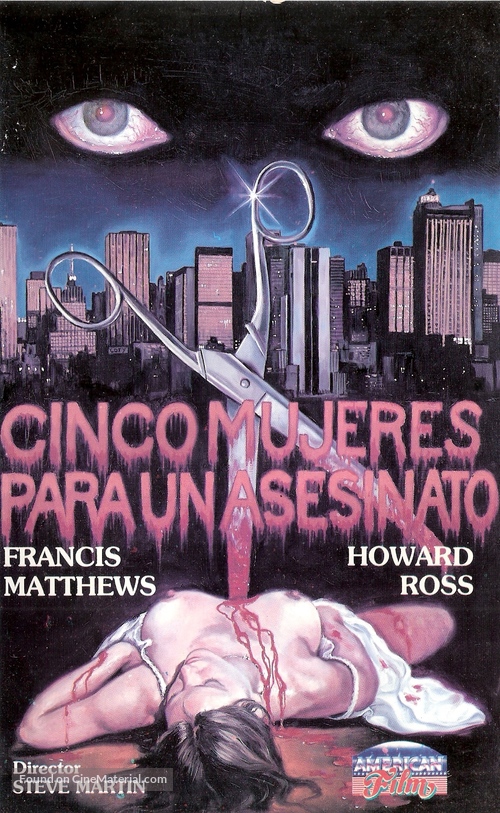 5 donne per l&#039;assassino - Spanish Movie Cover