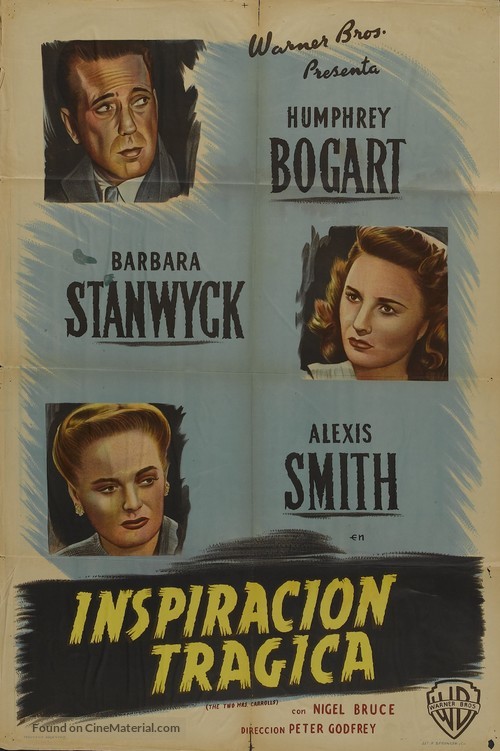 The Two Mrs. Carrolls - Argentinian Movie Poster