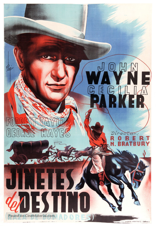 Riders of Destiny - Spanish Movie Poster