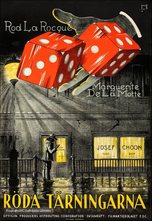 Red Dice - Swedish Movie Poster