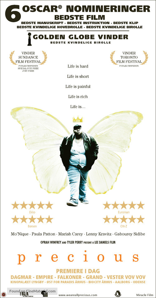 Precious: Based on the Novel Push by Sapphire - Danish Movie Poster