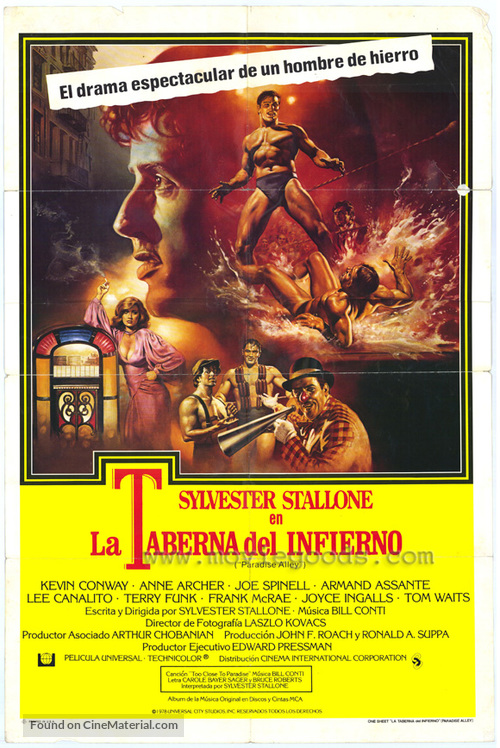 Paradise Alley - Argentinian Movie Poster