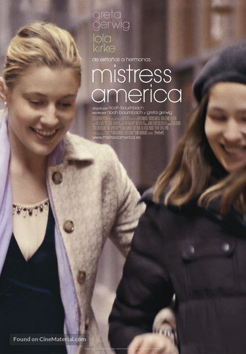 Mistress America - Spanish Movie Poster