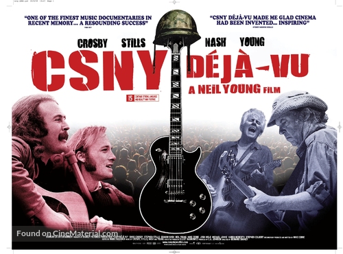 CSNY D&eacute;j&agrave; Vu - British Movie Poster